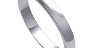 Sterling Silver 3mm Wedding Band Ring (Size 4 to 14)