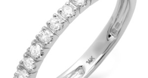 0.40 Carat (ctw) 14K White Gold Round Diamond Anniversary Wedding Ring Stackable Band