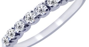 Pave Diamond Wedding Band Ring 10K White Gold (1/5cttw)