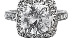 D&j Jewelry 18k White Gold Plated Sparkly Round Cut Cubic Zirconia Women’s Wedding Band Engagement Ring R226