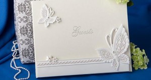 Butterfly design wedding guest book, 8