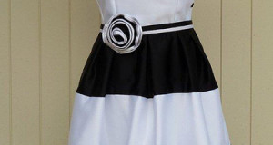 Black and White Bridesmaid Dresses